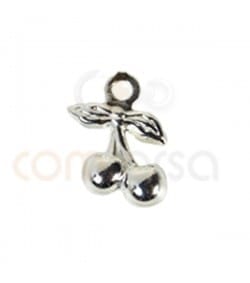 Colgante cereza 6.5 x 10 mm plata 925