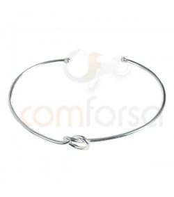 Pulsera nudo plata 925