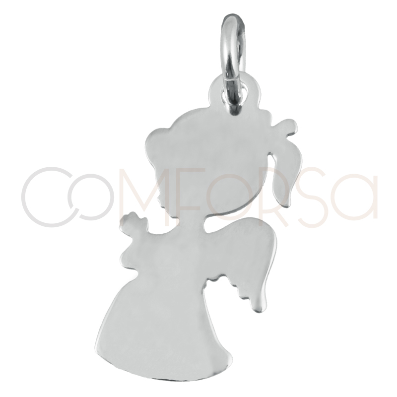 Sterling silver 925 girl-Angel praying pendant